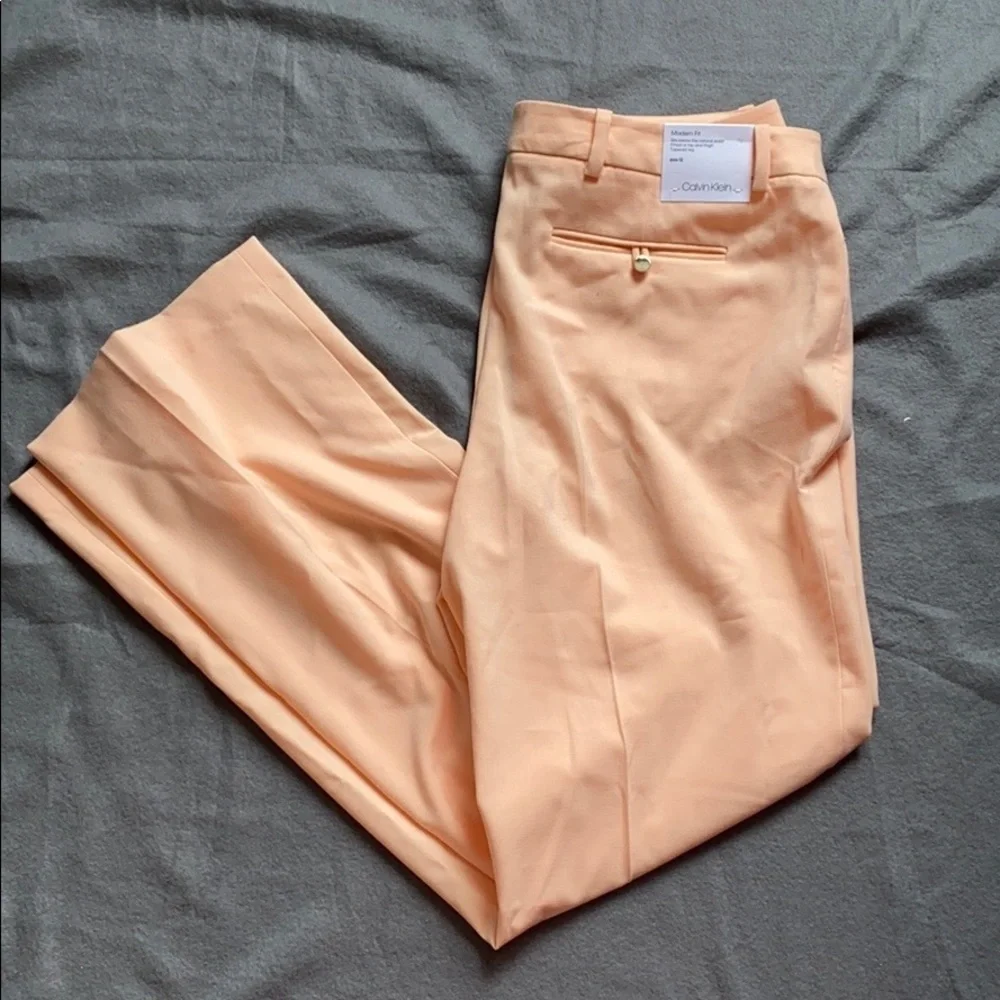 NWT Calvin Klein Papaya Pants - Picture 3 of 5